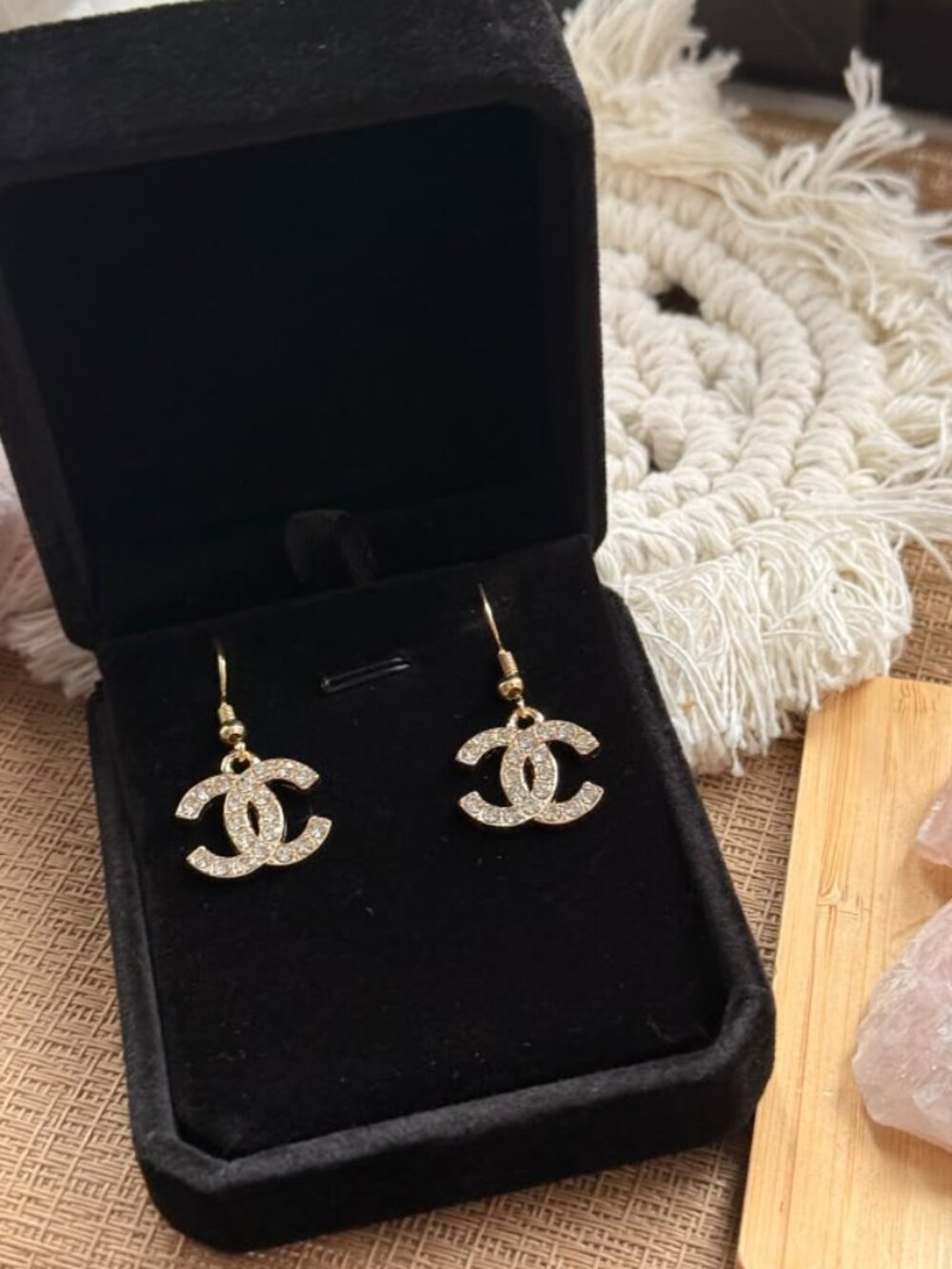 Vintage CC Crystal Upcycled Earrings : BOGO Sale! ✨
